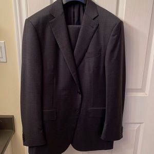 Ermenegildo Zegna Trofeo Suit, Dark Grey, Size 7-54-R